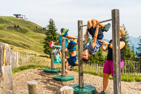 Gymnastics Mountain of Senses at Asitz in Leogang | © Michael Geißler