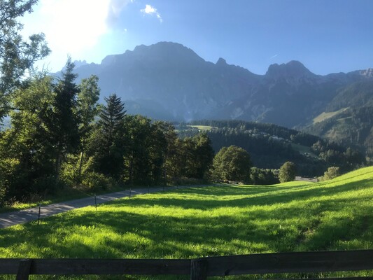 View from the house to the Leoganger Mountains